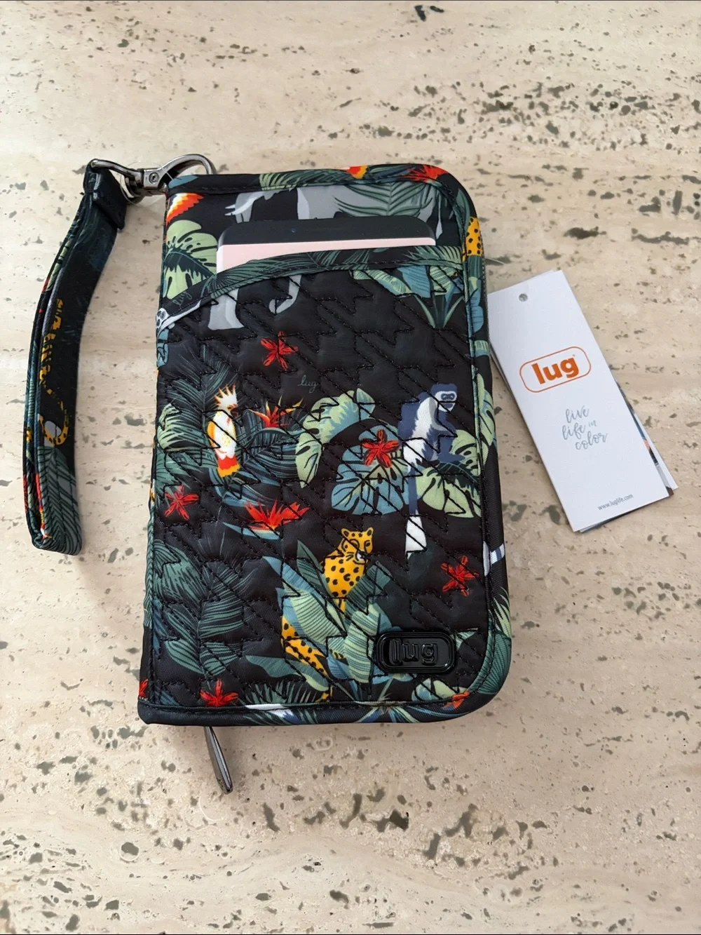 Lug Tandem Zip SE RFID Wallet Wildlife Black